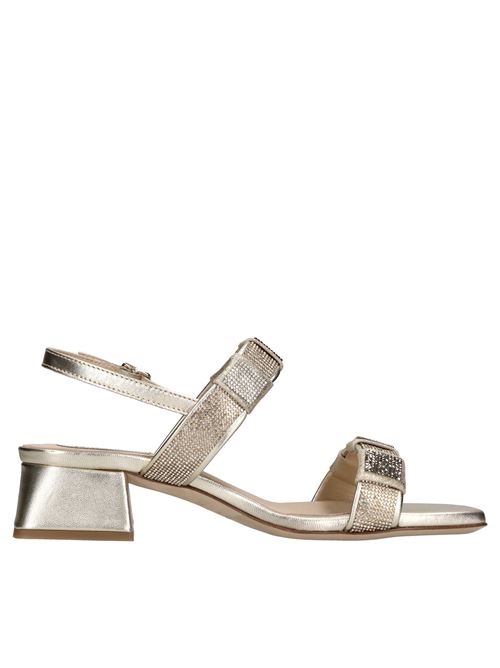 Sandali in pelle e strass SORELLE PEREGO | 2576/119 LAM.PLATINO